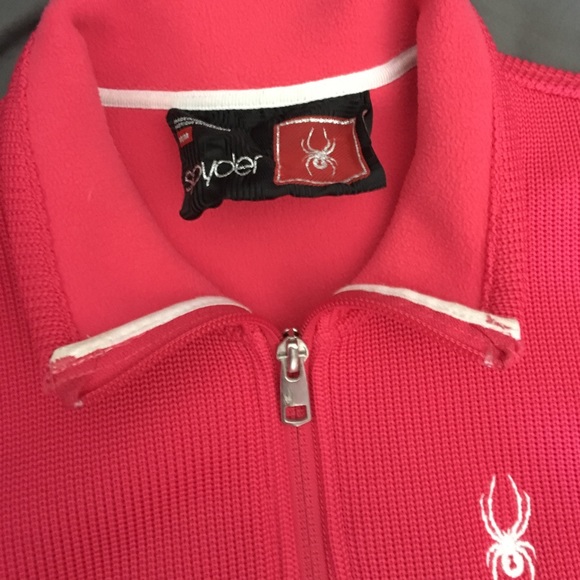 Spyder fleece knit activewear jacket medium - Picture 2 of 7
