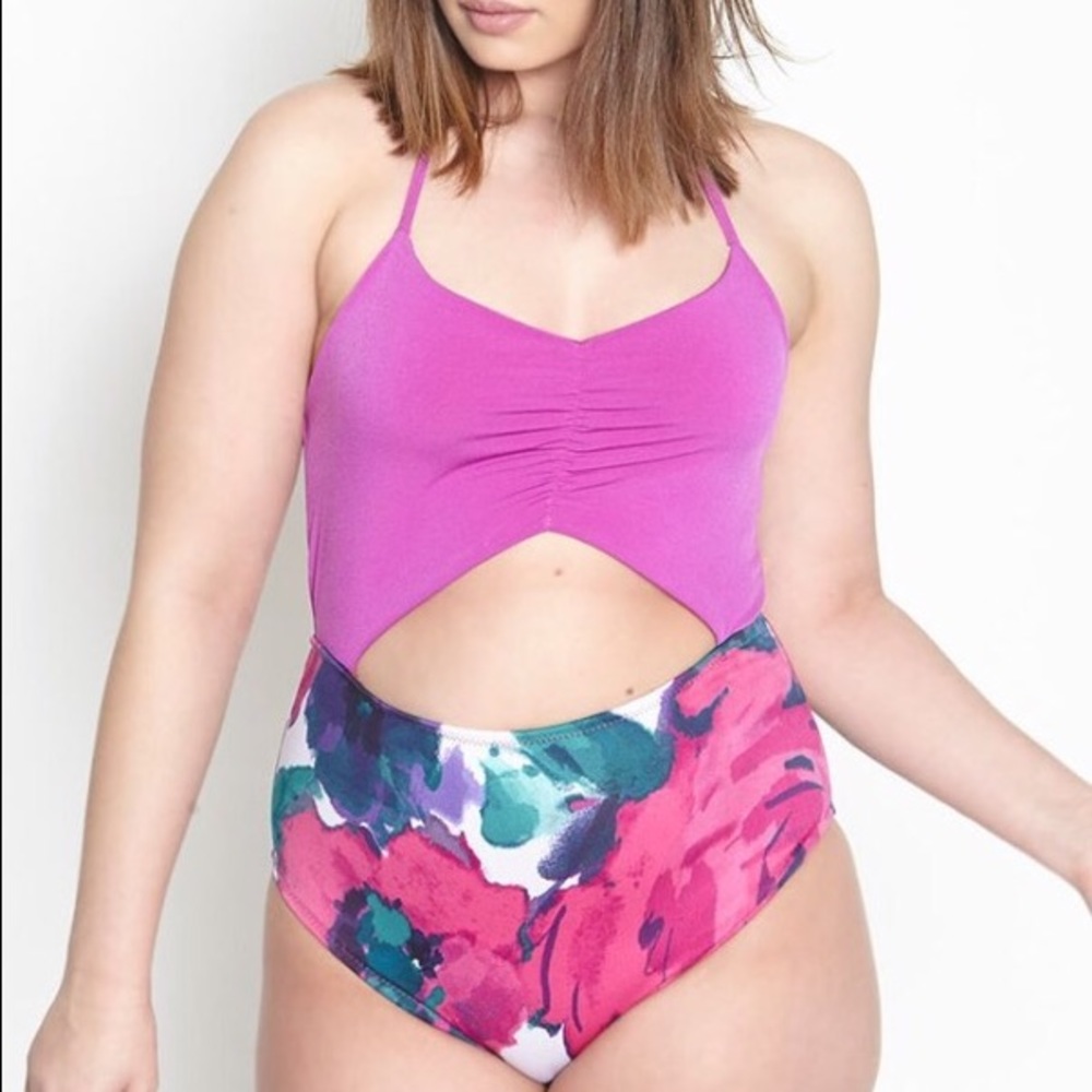 Floral swim suit