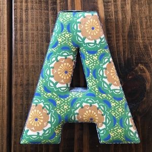 Anthropologie A initial wall hanging
