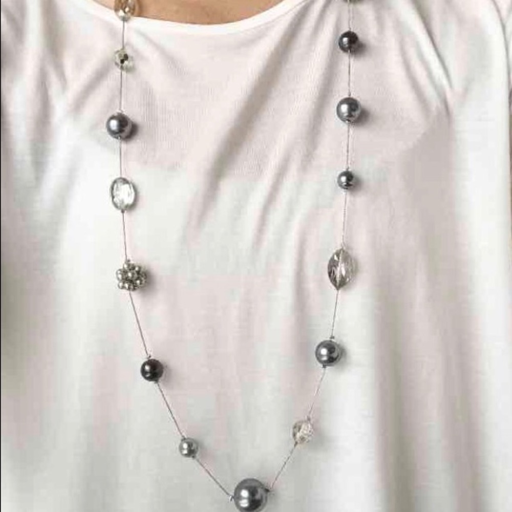 Multi Stone Long Necklace