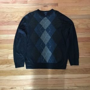 Crew-neck sweater/blue