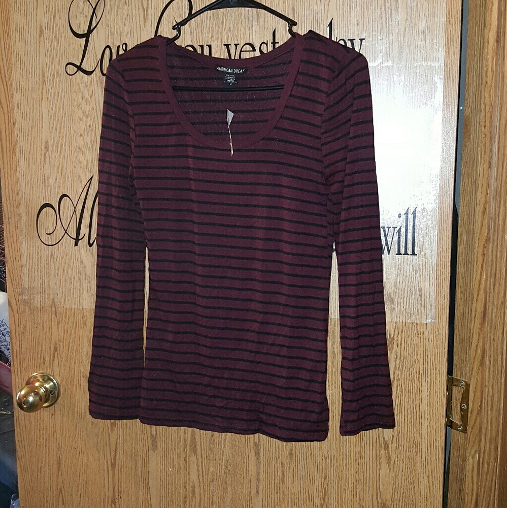 Long sleeve stripe shirt
