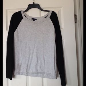 Black and grey sweater