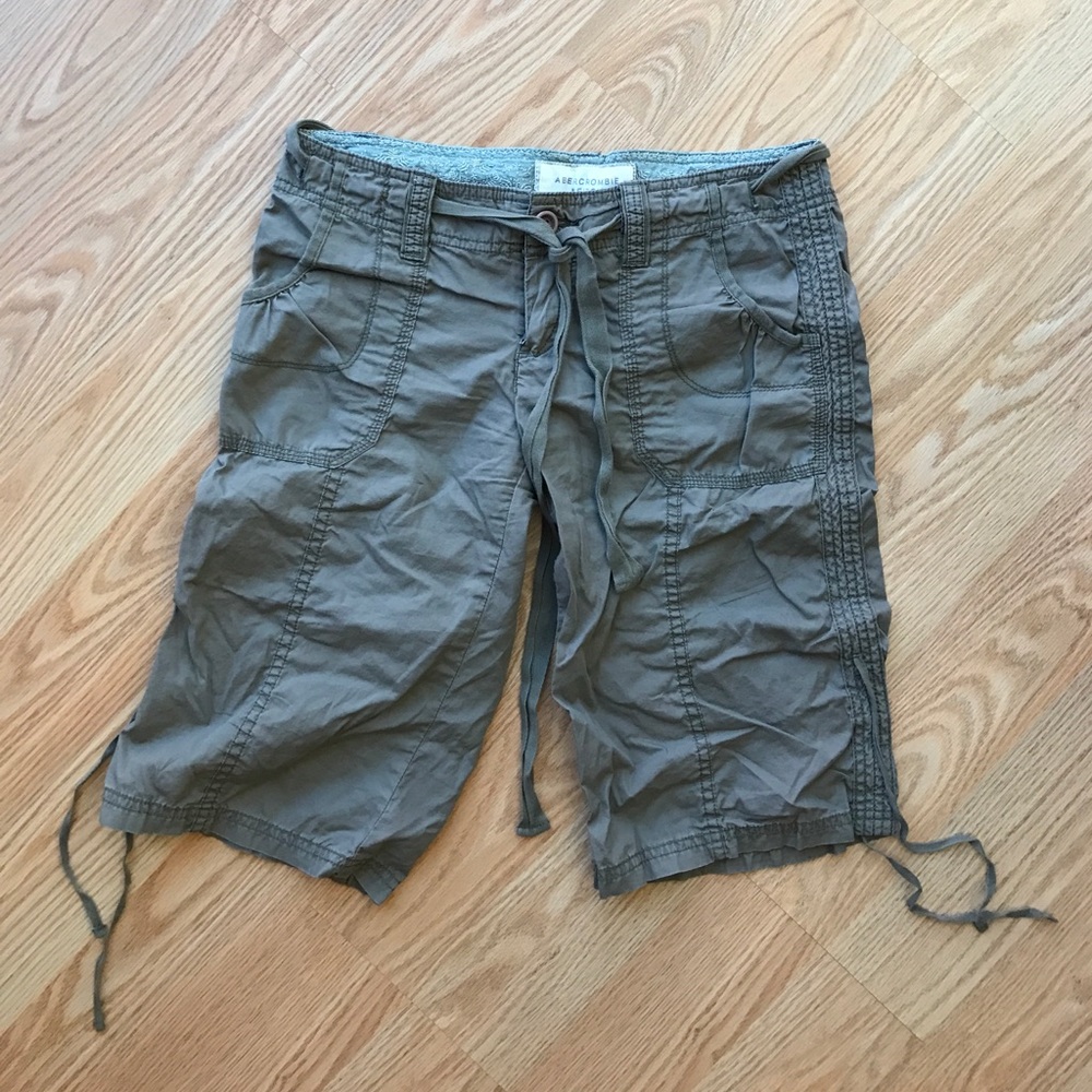 Abercrombie & Fitch Olive Green Capris