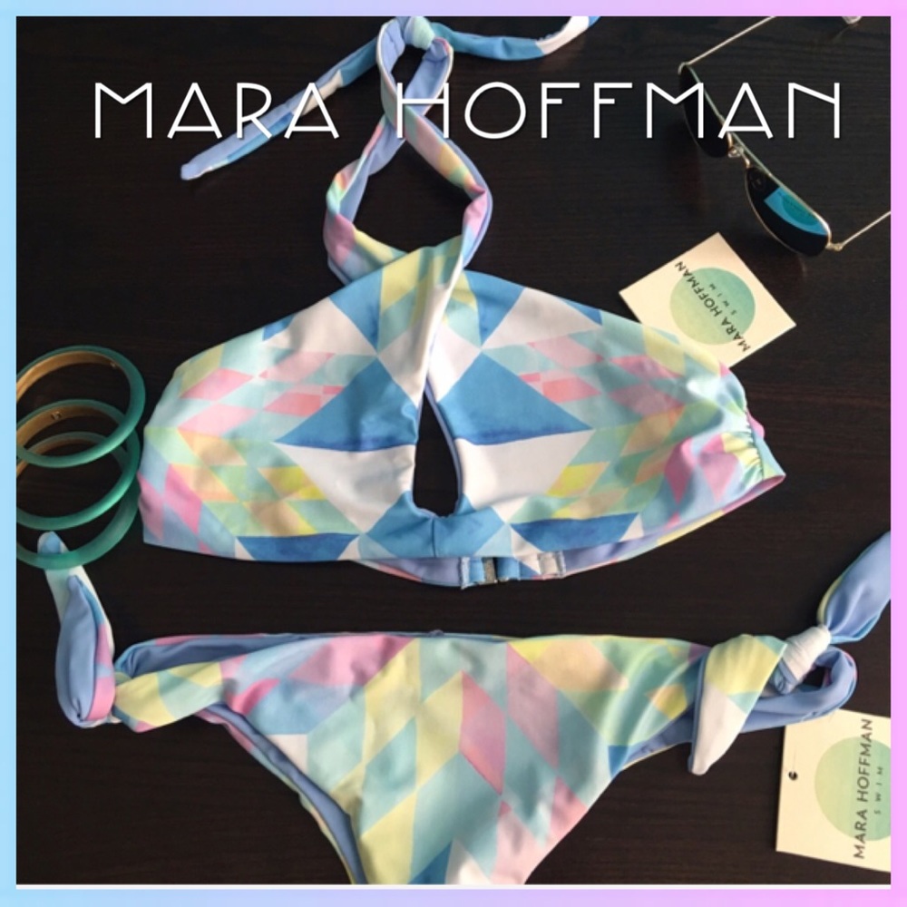 New Mara Hoffman Pastel Bikini Set