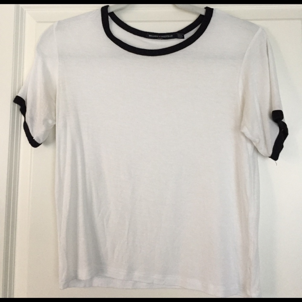 Brandy Melville B&W Crop Top