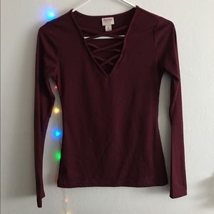 Beautiful burgundy top