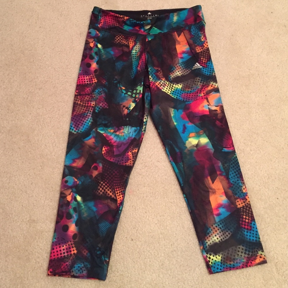 NWOT adidas colorful soft crop leggings