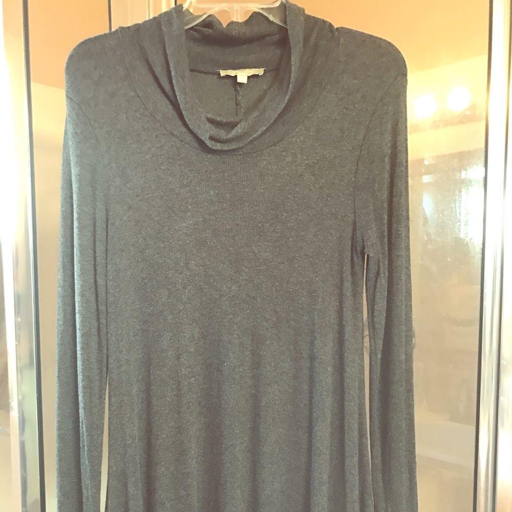 Grey Cowl neck tunic top M