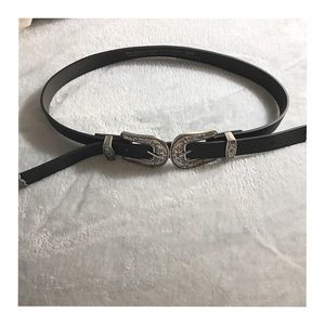 Topshop double buckle western belt