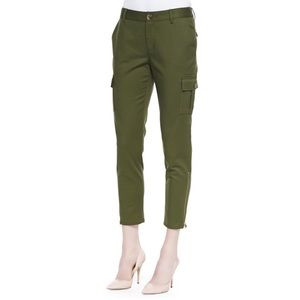 *SOLD*Kate Spade Olive Cropped Slim Cargo Pants