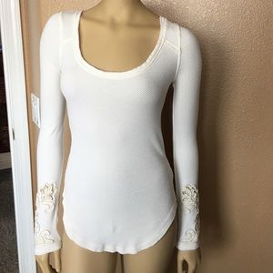 🎯SALE🎯Free people white henly thermal