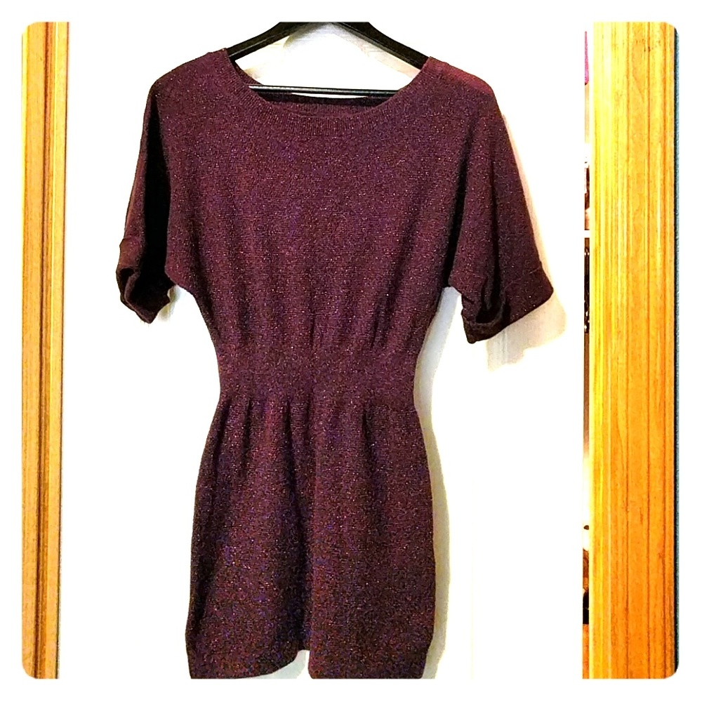 Purple Express sweater dress