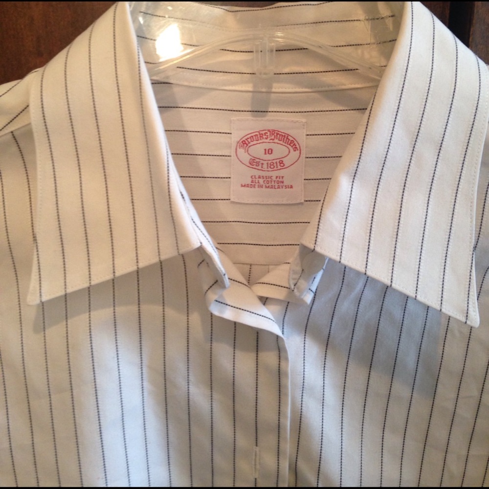 Brooks Brothers pinstripe button-down