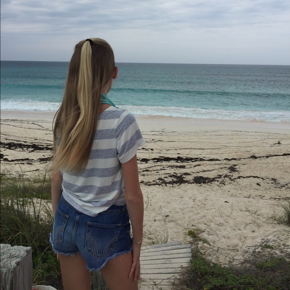 Cut off Hollister high waisted jean shorts! - Picture 1 of 4