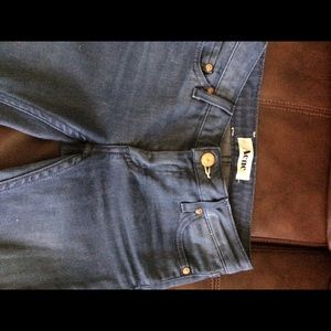 Acne blue denim skinny jeans