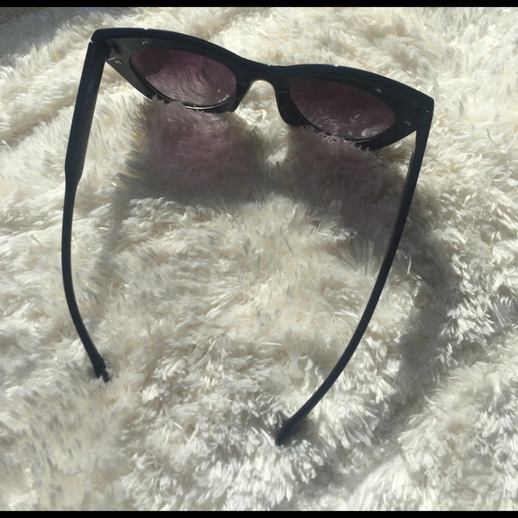 Sale🎉 NWOT Free People Black Cat Eye Sunglasses - Picture 2 of 4