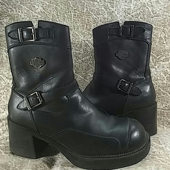 Harley-Davidson Shoes - Size 9 1/2 womens  Harley Davidson leather boots