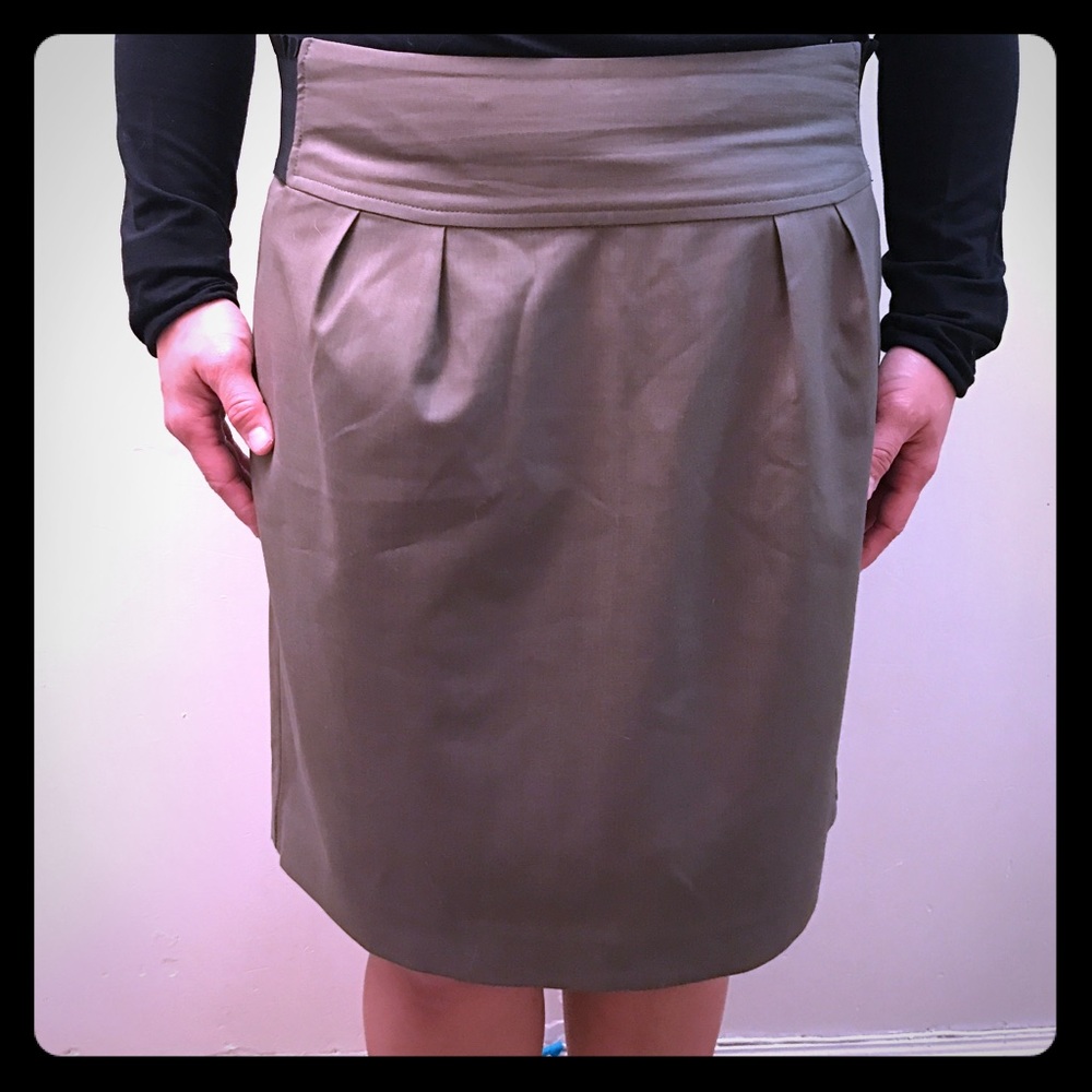 Dark khaki/beige Express skirt
