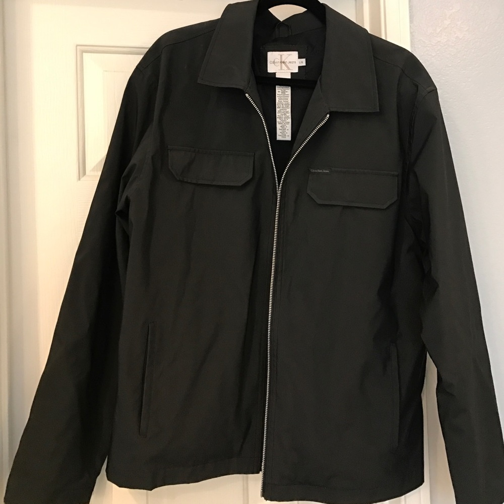 Slick looking black Calvin Klein jacket