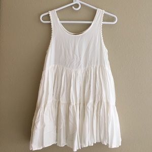 Flowy Cream Mini Dress