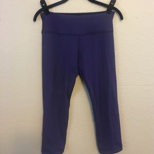 lululemon Reversible Wunder Under Crops size 6
