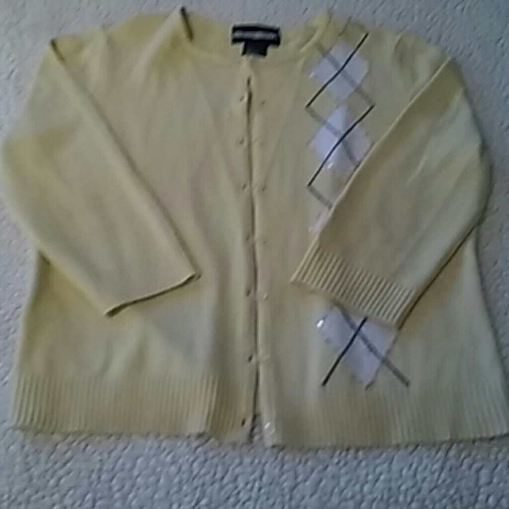 Yellow Argyle Sweater