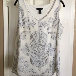 NWT never worn cream tank