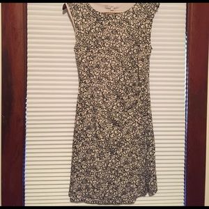 Loft Cream and Black Dress