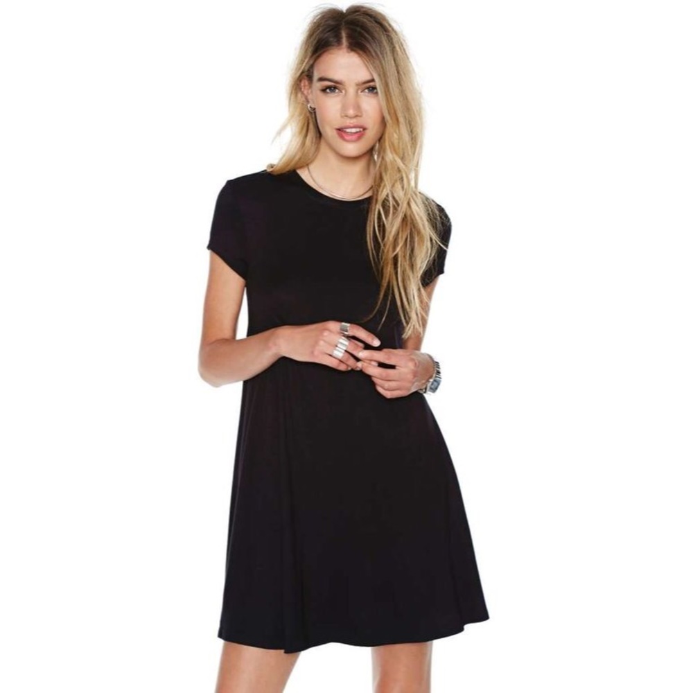 Nasty Gal Short Sleeved Swing Dress