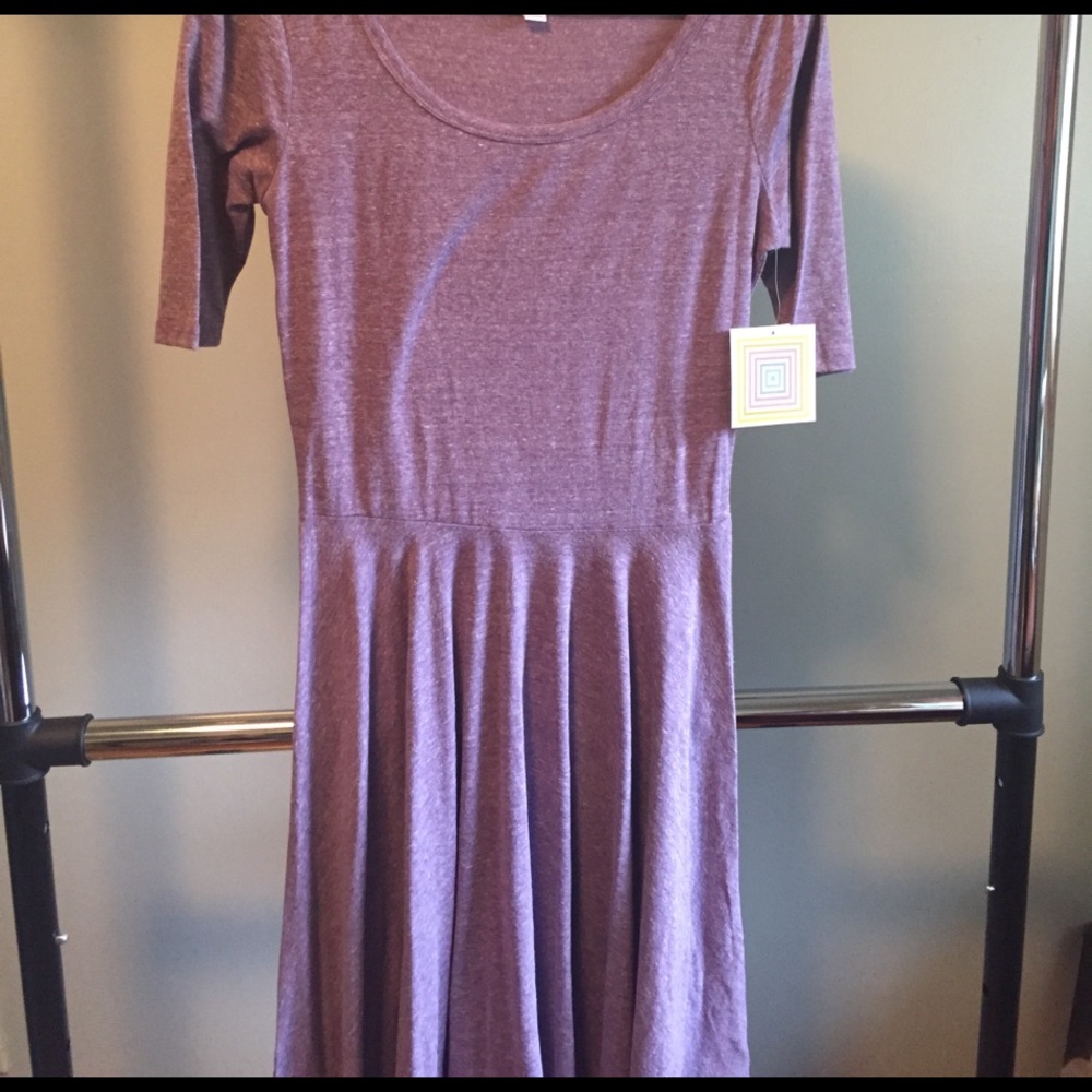 LulaRoe Nicole (heather pinkish/purple)