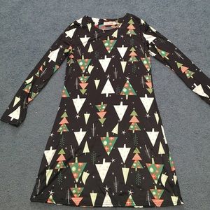 Christmas print dress