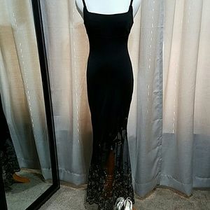 Gorgeous Cache Black & Gold Gown