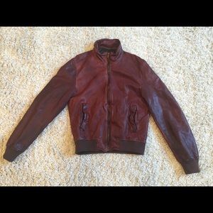 NWT Dolce & Gabbana Leather Jacket - Size 42