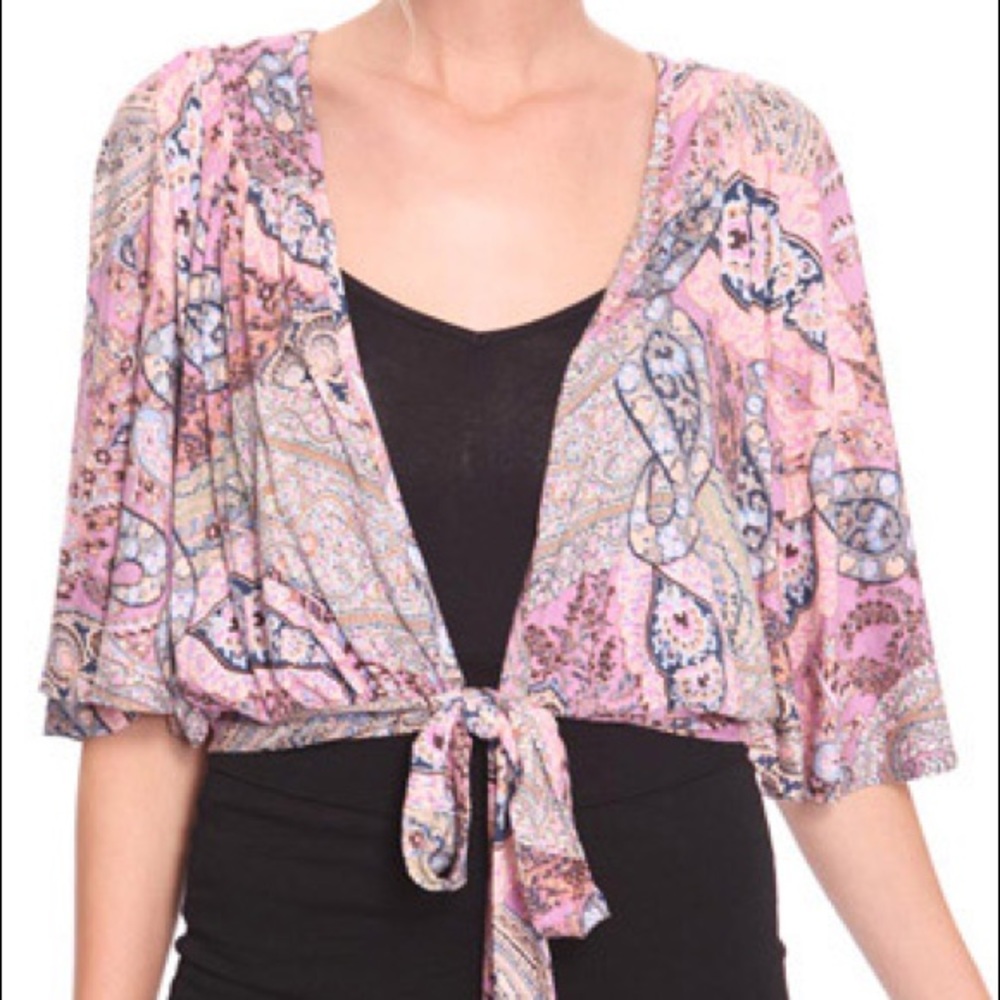 Forever 21 paisley cardigan caftan top M