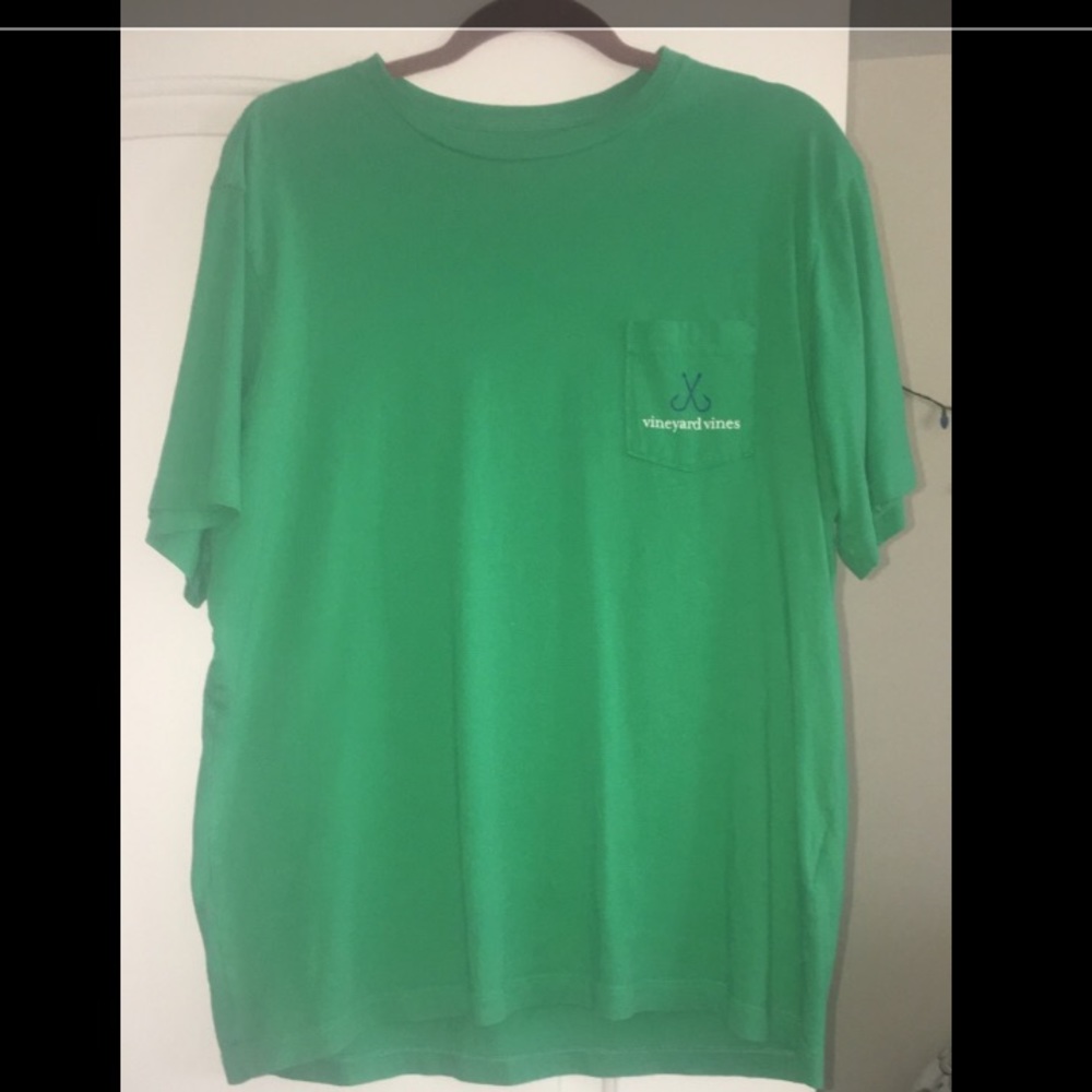 Vineyard Vines green hook and line shirt