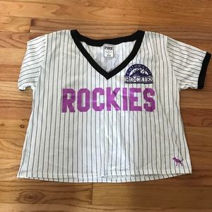 Baseball crop top