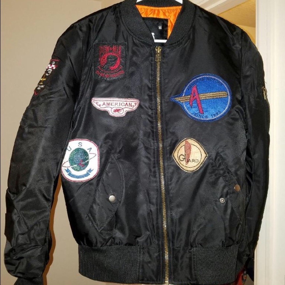 Black Bomber Jacket Never worn