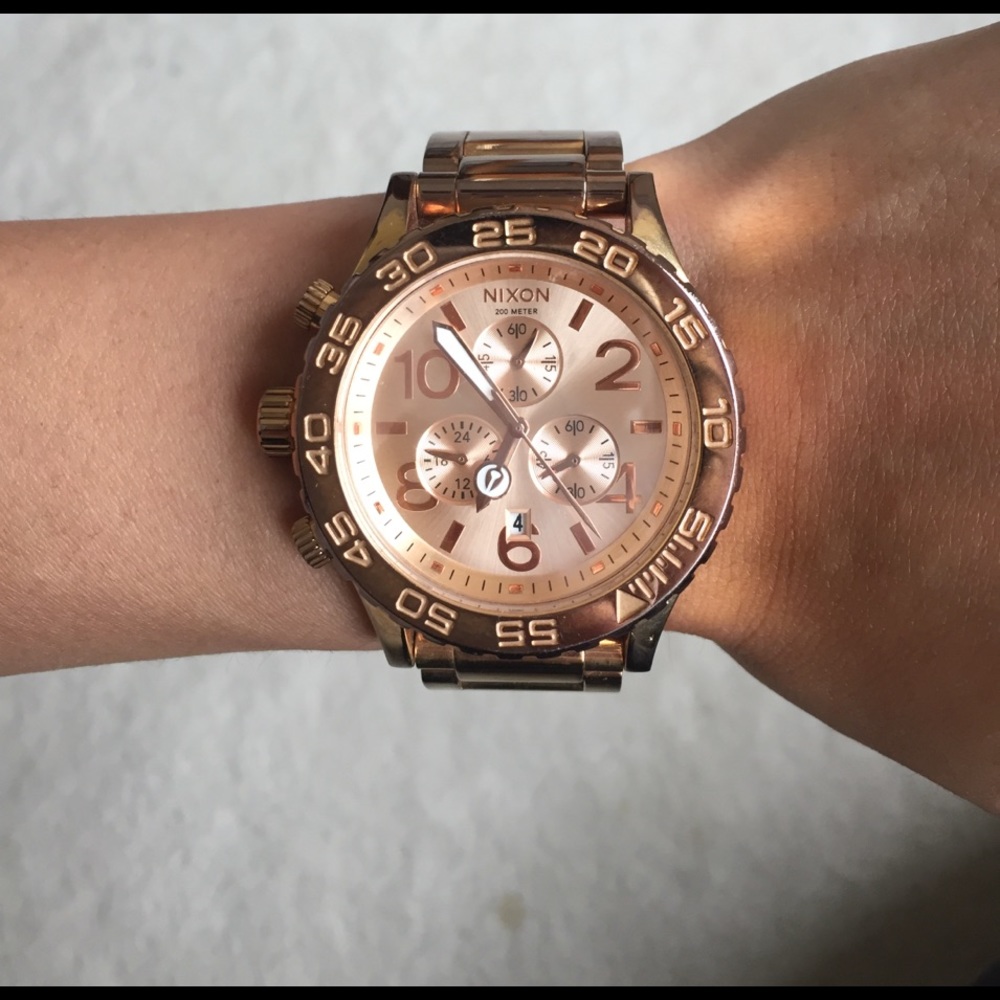 Rose Gold Nixon 42-20