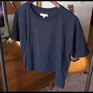 Madewell Navy Boxy Tee