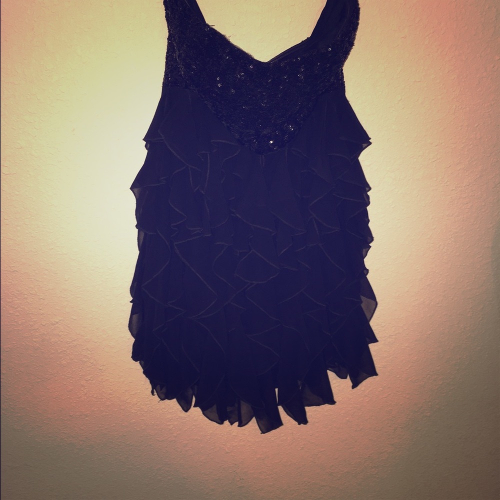 Black mini cocktail dress
