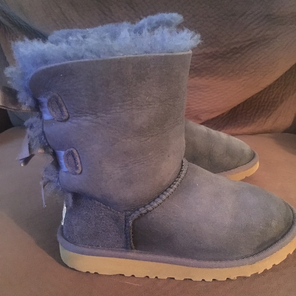 Ugg Bailey Bow Boots - Navy- Size: 13