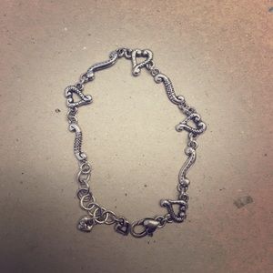 Brighton Tuscan etched heart bracelet