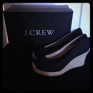 J. Crew Black Espadrilles