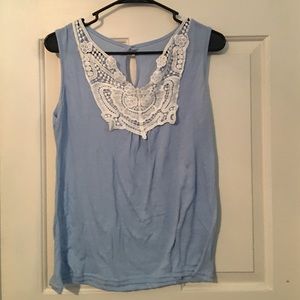 Powder blue top