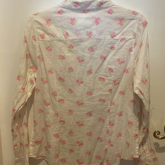 Button down flowered top - Picture 2 of 5