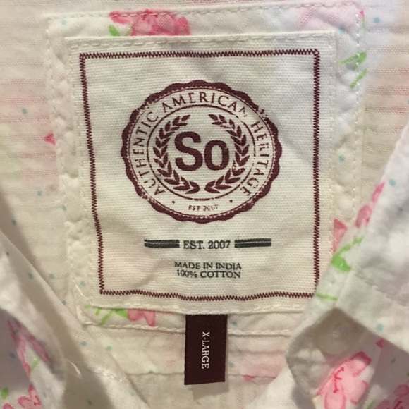 Button down flowered top - Picture 4 of 5