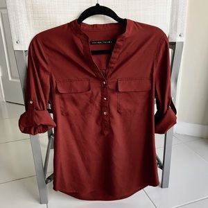 Ivanka Trump roll sleeve blouse
