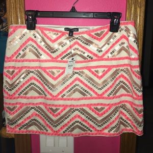 Brand new Express sequin mini skirt.