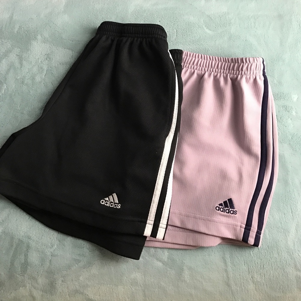 Adidas women's three strip shorts